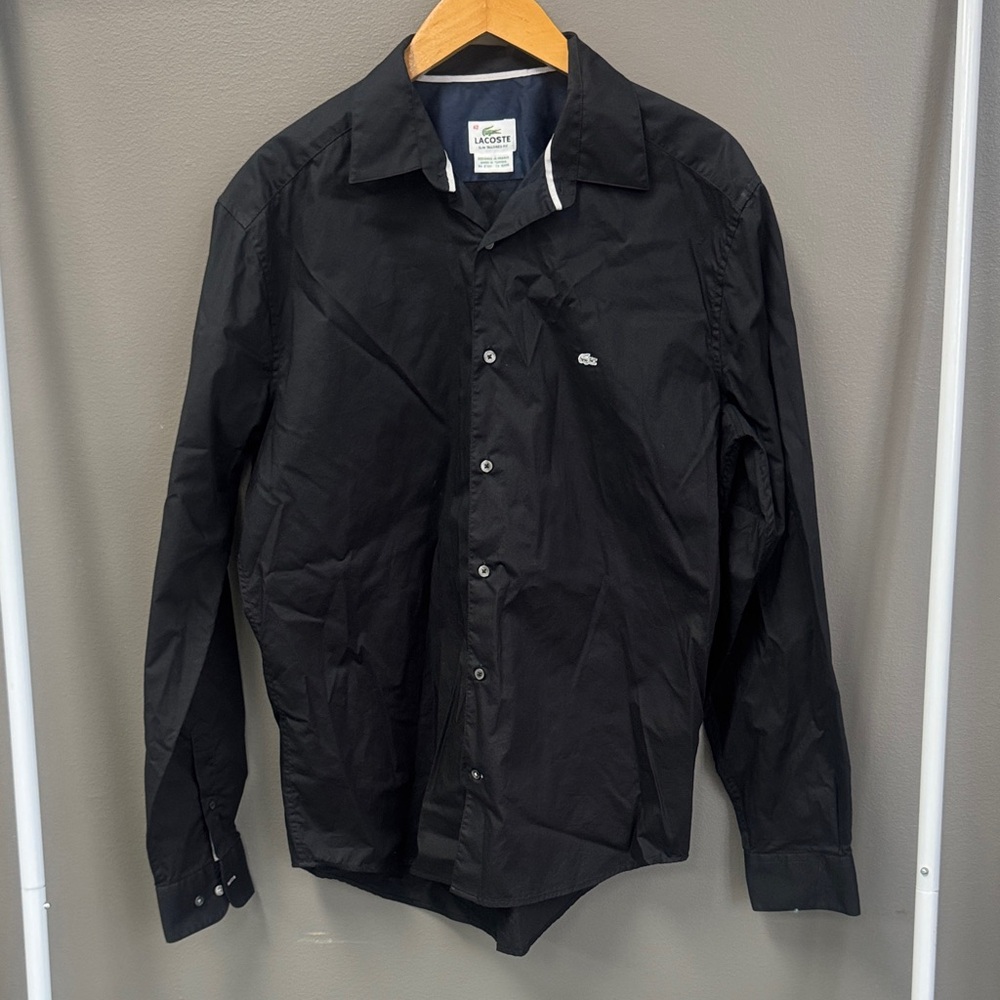 Lacoste Men's Black Shirt Jacket
